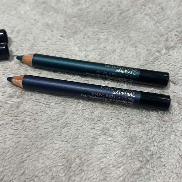 NWT: Smashbox bundle of 2 crayon les yeux in emerald and sapphire eyeliner - Picture 2 of 3